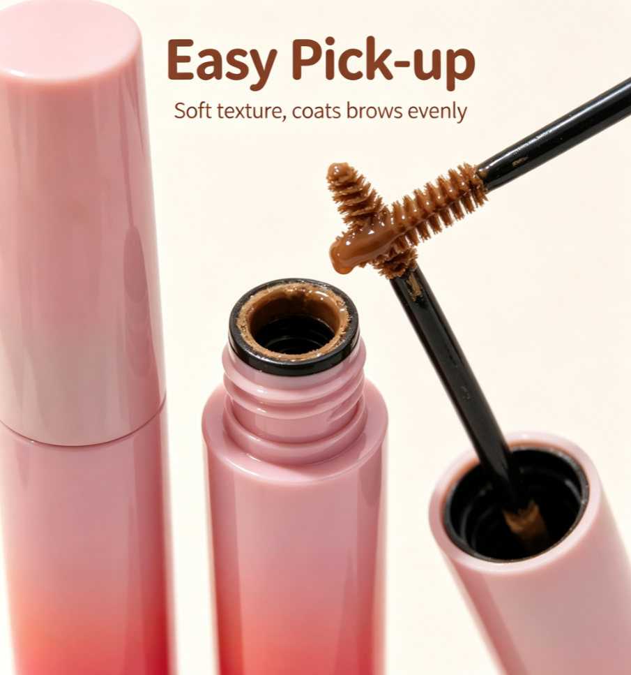 Natural Tinted Eyebrow Gel, Waterproof Smudge‑Proof Brow Tint for Natural Wild Eyebrows