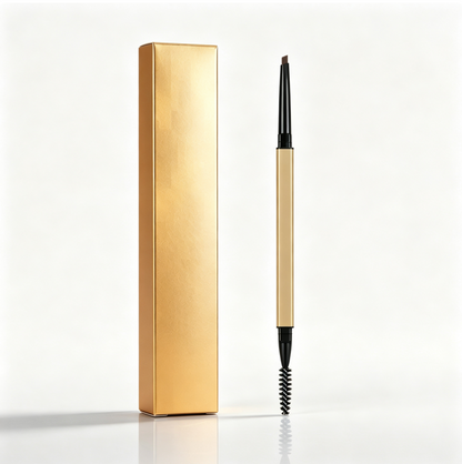 Dual‑End Retractable Eyebrow Pencil, Natural Long‑Lasting Brow Makeup With Spoolie Brush