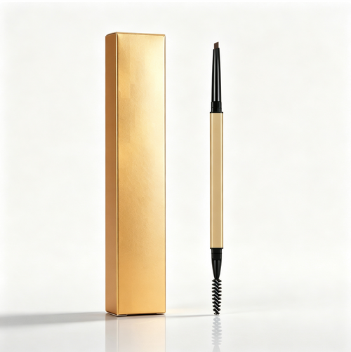 Dual‑End Retractable Eyebrow Pencil, Natural Long‑Lasting Brow Makeup With Spoolie Brush